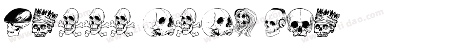 Skull Capz BRK字体转换
